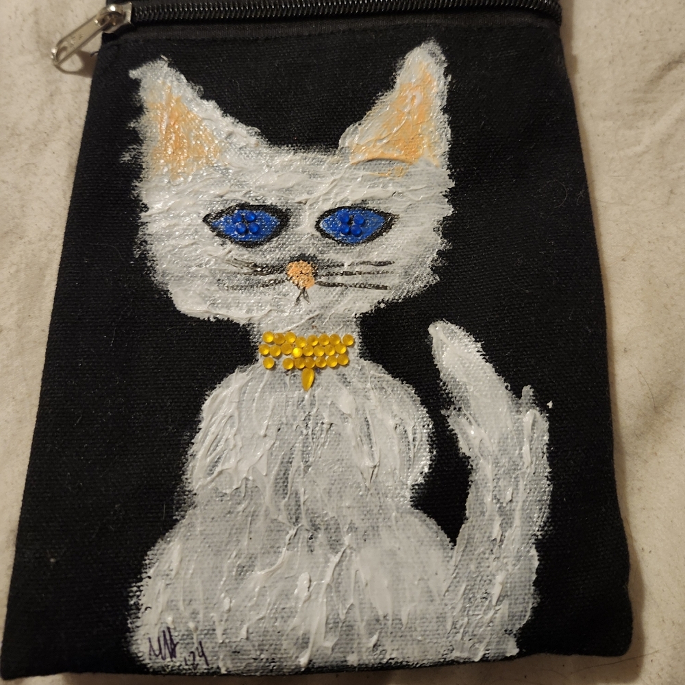 Custom hand painted purse